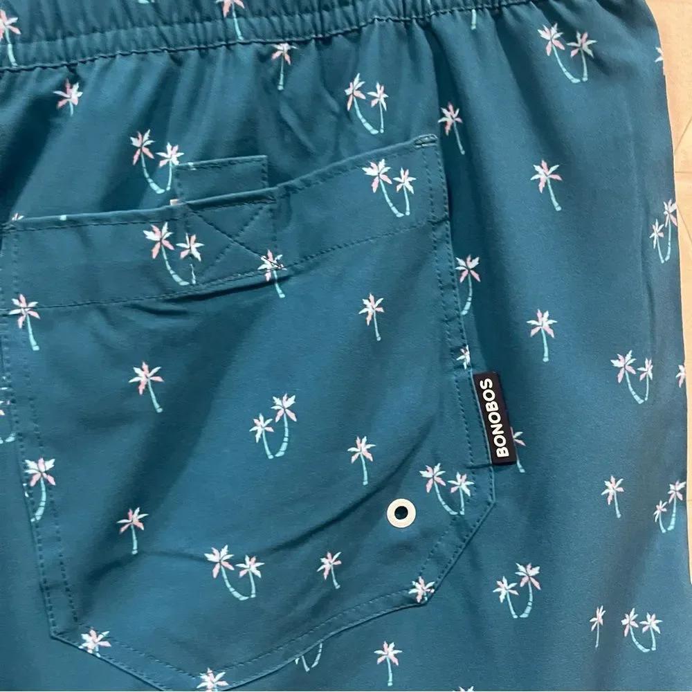 Bonobos - Mens E Waist Trunk Updated Liner Palm Print XXL